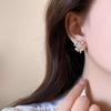 Exquisite French Zircon Flower Stud Earrings: Fashionable, Versatile, and Perfect for a Fresh, Elegant Look.