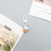 Creative Resin 3D Fruit Cake Toy Keychain with Heart Pendant