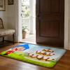 Popular Cartoon Anime Pplim Pilm Floor Mat Soft Flannel Absorbent Mat Non-Slip Rug Home Bedroom Bathroom