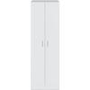 Shoe Storage Cabinet - Entrance Furniture - 2 Doors with Shelves - L 59 X D37 X H 180 Cm - Basic