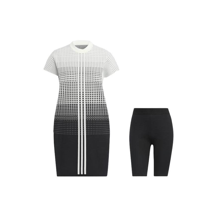(WMNS) adidas Statement Primeknit Dress Asia Sizing White Black Women s HB3571 L