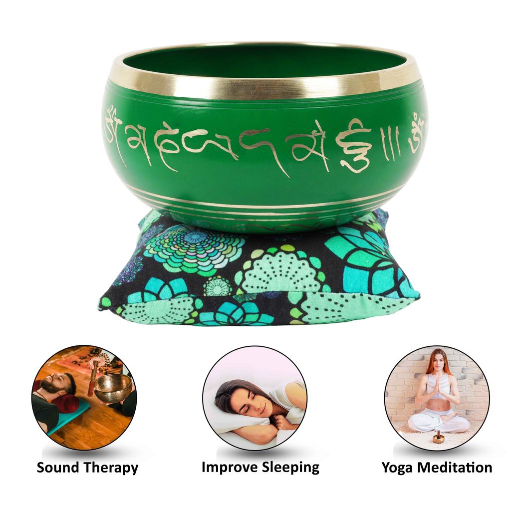 IBA Indianbeautifulart Tibetansk sangskål Musikkinstrument for meditasjon W pinne og pute