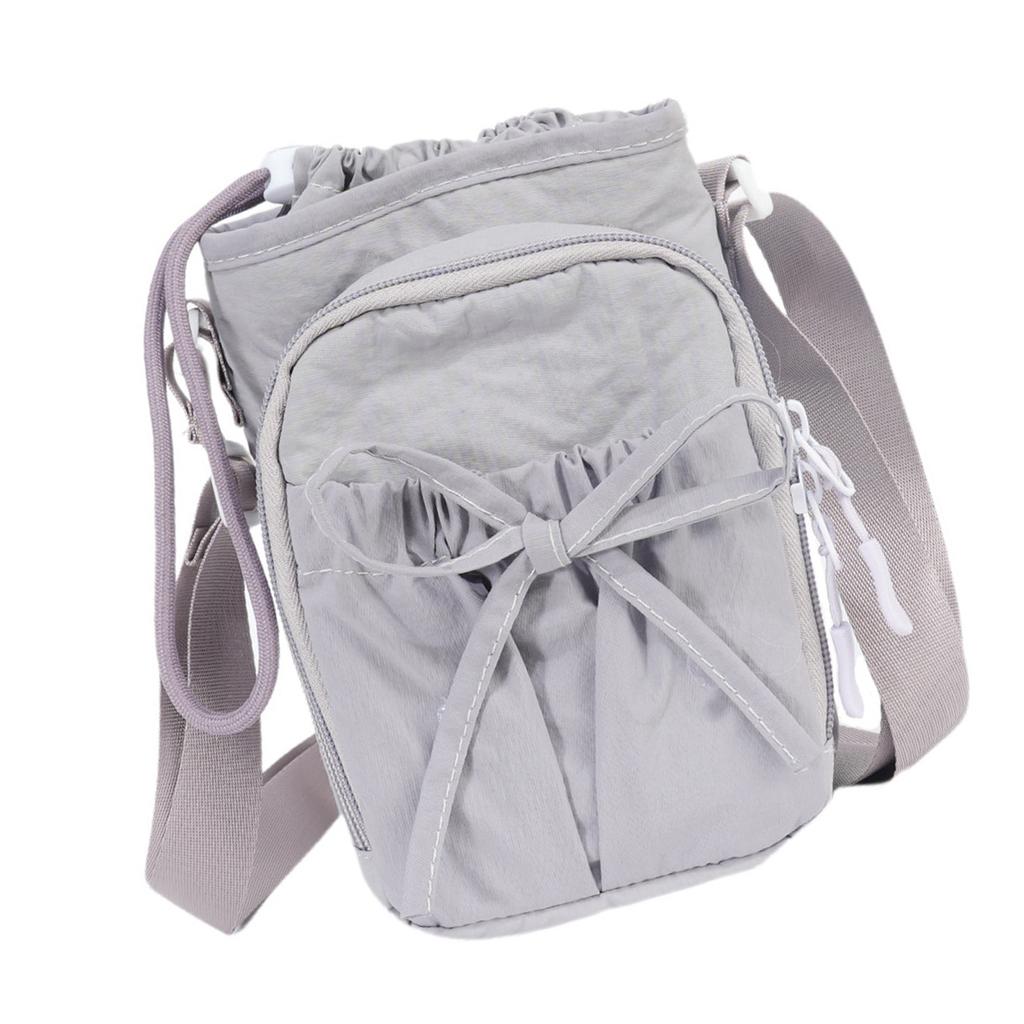 Bows Water Bottle Holder with Shoulder Strap Water Bottle Carrier Sling Bag with Phone Pocket Crossbody Bag Unisex