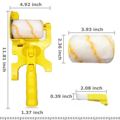 Clean-cut Paint Edger Roller Brush Multifunctional Removable Cleaning Brush Safe Tools For Wall Ceiling
