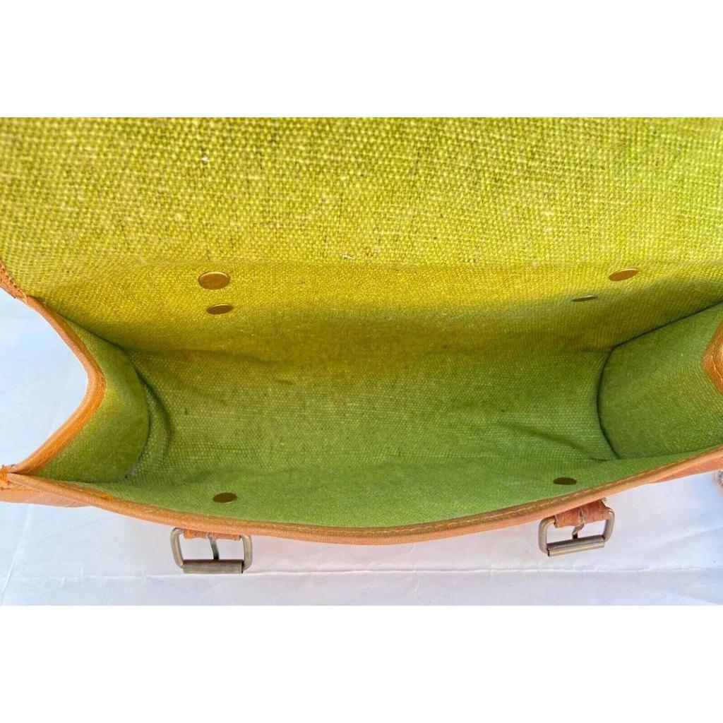 Bag Tool Saddle Motorcycle Luggage Leather Pouch Side Bags Storage Brown Pannier