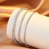 Single Row Diamond Bracelet Women'S Square Zircon Pulling Adjustable Versatile Tennis Chain Simple High-End Jewelry