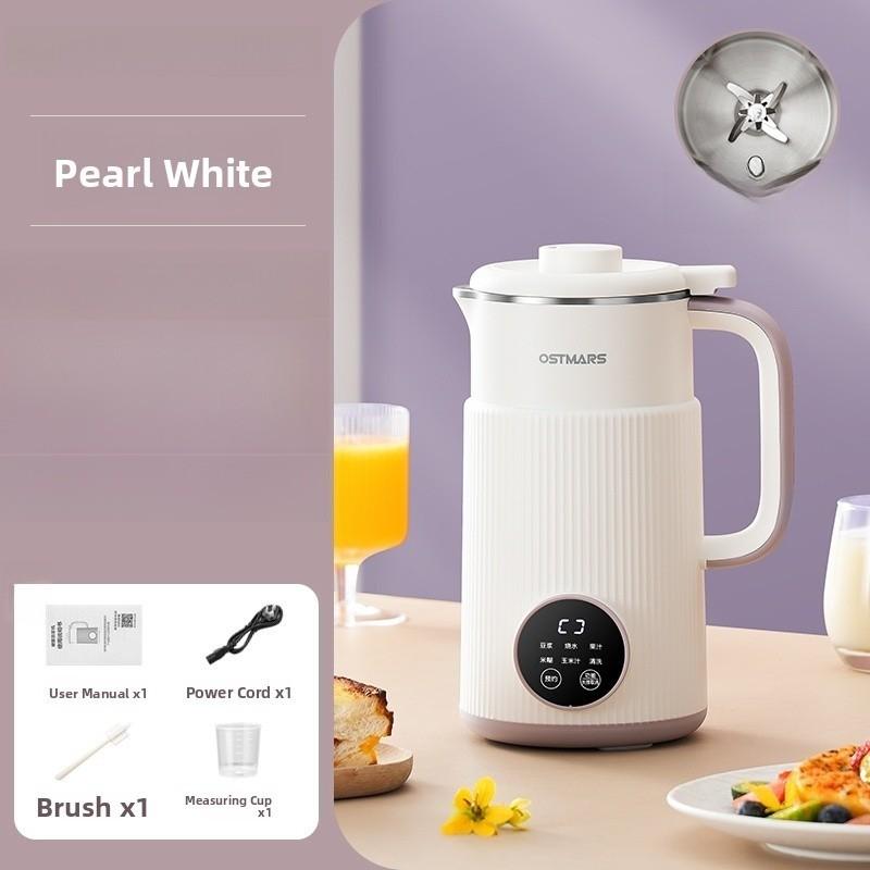 1200ML No Filtering Required Fully Automatic Soy Milk Maker Household Mini Multi-function Blender Pearl White 1200ML