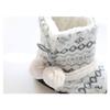 Munyamunya Nordic Room Fluffy Slippers for Cold Ankle Boots with Fleece Pattern Size M Shoes, Cute, Warm, Winter, Weather, (Snow White, (Approx.
