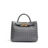 Bow Bag Fashion Woven Handbag Square Shoulder Messenger Women'S Bag