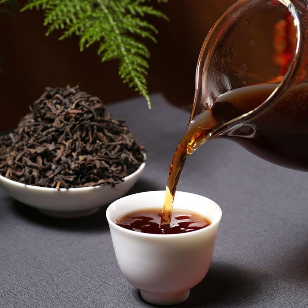 Pure Aroma Ripe Pu'er Tea Loose Leaf Menghai Premium Aged 5 Years  Puerh Tea