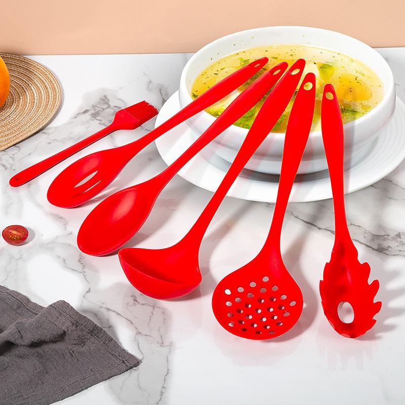 12-Piece One-Piece Silicone Kitchen Utensil Set - Food Grade Spatula, Spoon & Shovel