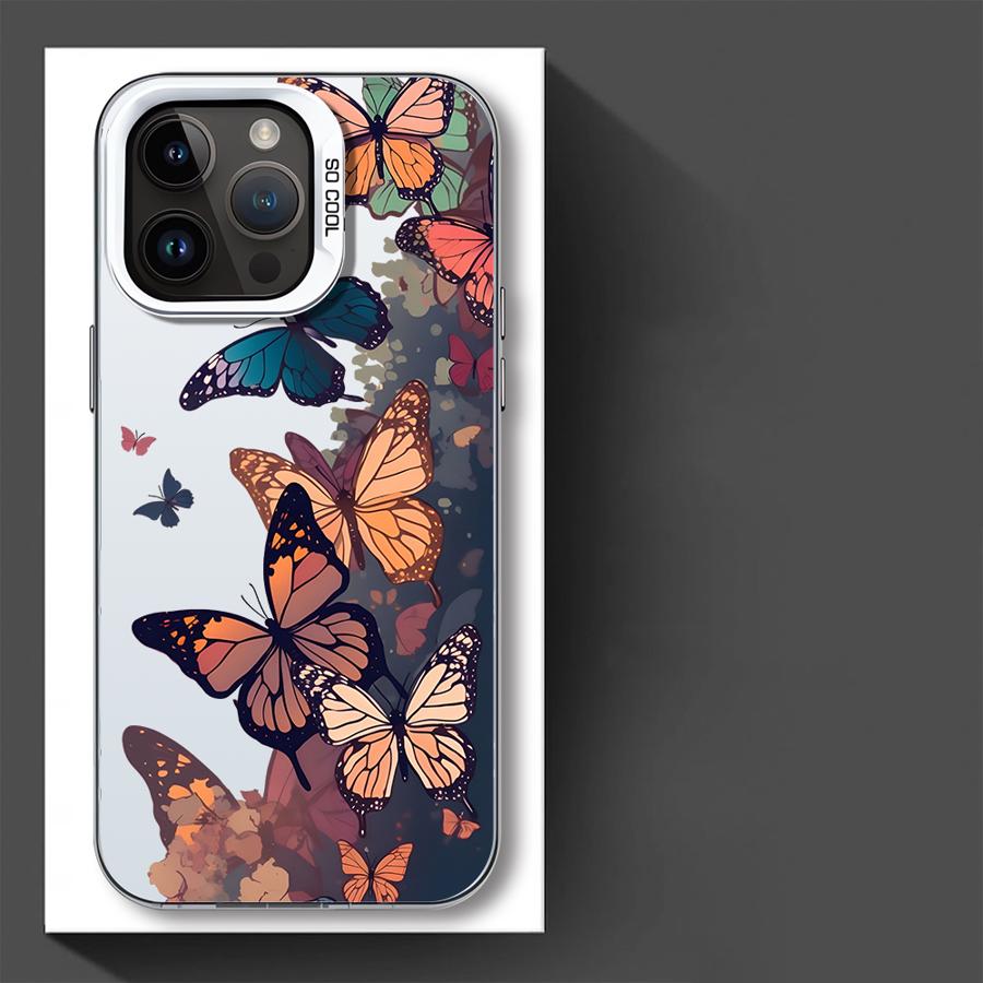 Cartoon-Schmetterlingshülle für iPhone 17 Pro Max 14 Plus Air 13 11 16 12 Pro 15 Handyhülle