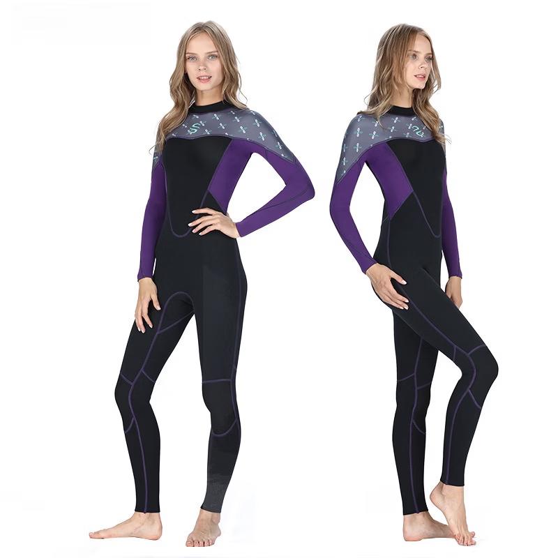 

Women s One-Piece Long Sleeve Surfing Wetsuit XS-XXL