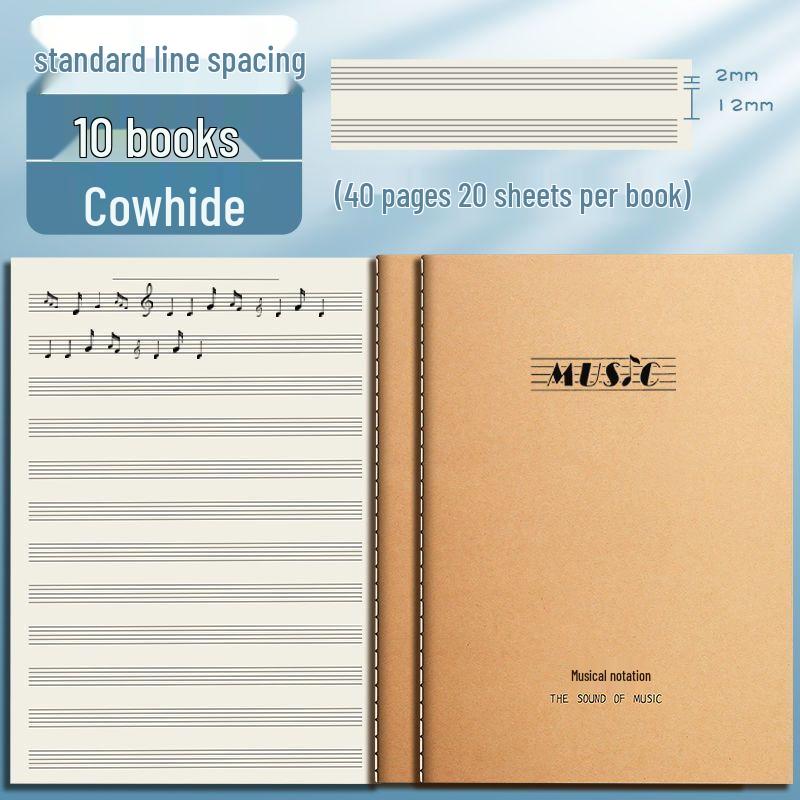 Elementary Music Staff Notebook for Beginners – Large Format