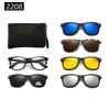 22XX Magnetic Clip-on Polarized Sunglasses for UV Protection and Driving