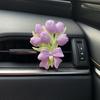 Decorative Floral Air Vent Clip Cute Tulip/Butterfly Car Air Conditioner Outlet Clip Charm for Auto Interior Accessories