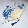 Folding Hand Fan With Tassel Chinese Style Hand Fan For Women Japanese Handheld Fan For Dancing Wedding Decoration Party Favor