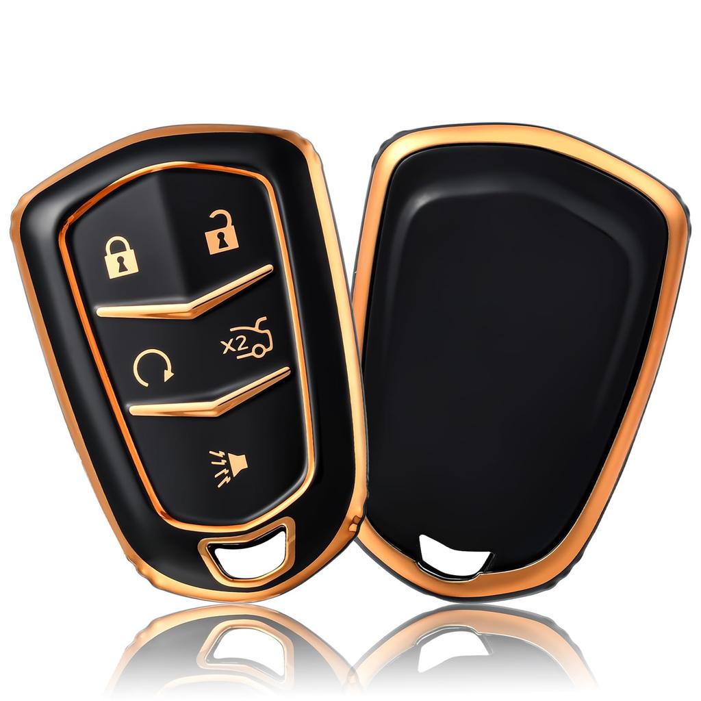 Premium Soft TPU Key Fob Cover Case Shell for Cadillac Escalade CTS XTS ATS STS XT4 XT5 CT6 SRX Smart Key Holder Car Accessori