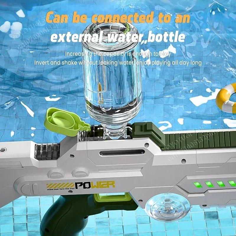 Non-Toxic Water Absorption Gun New Light Electric Water Gun Large Capacity Automatic Summer Outdoor Children Adult Water Play Toy Gun
