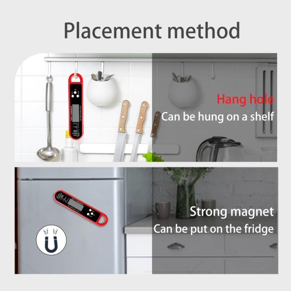 Kötttermometer Digital - Snabbavläst Mattermometer för Matlagning Grillning Airfryer Stekbord Sond Köksredskap Nödvändigheter