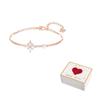 Swarovski Symbolica Artificial Crystal Bangles Womens Rose Gold
