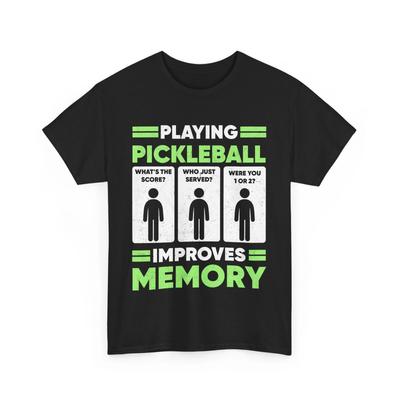 Pickleball Shirt, Playing Pickleball Improves Memory Tshirt, Pickleball Fans Tee