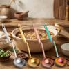 Anti Scalding Stainless Steel Soup Spoon Long Handle Oil Filter Skimmer Spoon  Cooking Essential