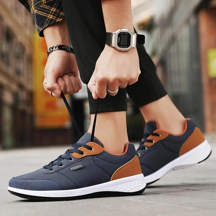 New Balan Men Leather Shoes Sneaker Trend Sport Shoes Breathable Men Sneakers Non-slip Footwear Holiday Shoes