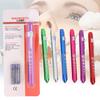 Portable Medical Led Penlight With Pupil Gauge Ruler With Battery Mini Flashlight White+Yellow Light For Doctor Nurse Diagnosis