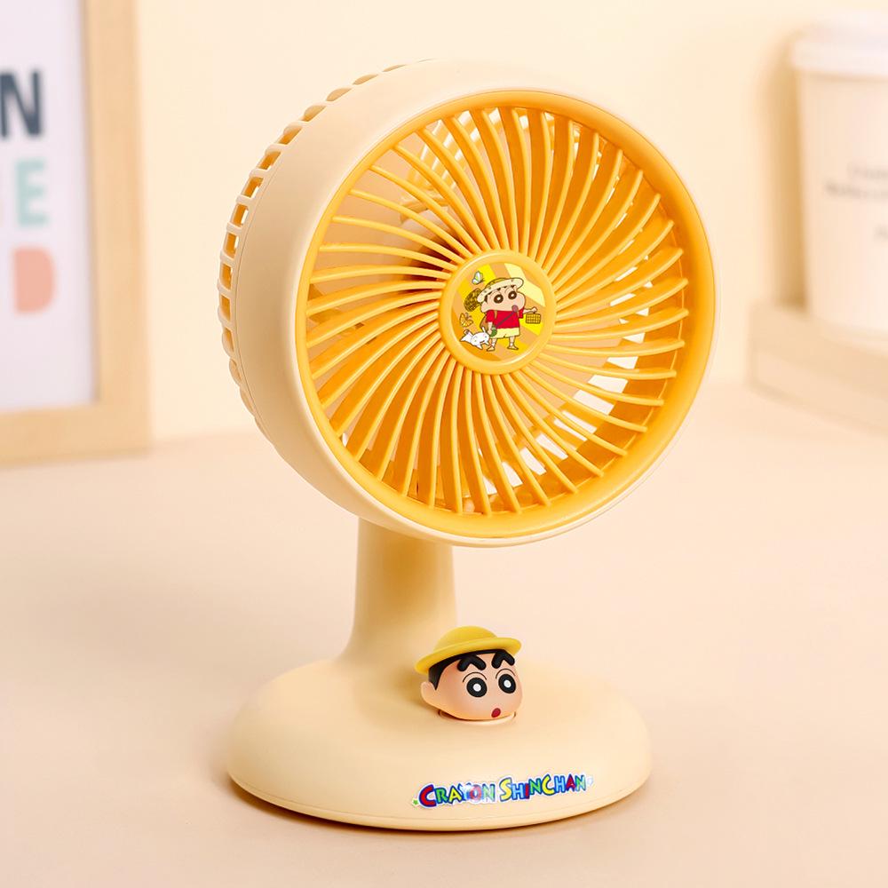 Customizable Shin-chan Desktop USB-Powered Silent Mini Fan 113x100x178mm