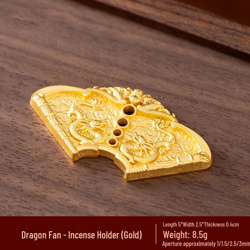 Kodo Multi-Hole Gourd & Water Drop Incense Holders: Turtle, Zen Lotus, Dragon Soaring Designs