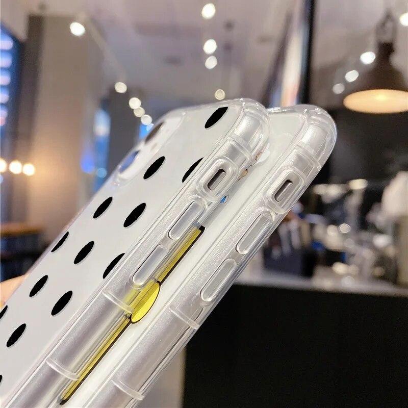 Clear Phone Case For iPhone 15 Case iPhone 13 14 11 12 15 Pro Max 12 13 Mini XR X XS Max 7 8 Plus SE Shockproof Love Heart Cover