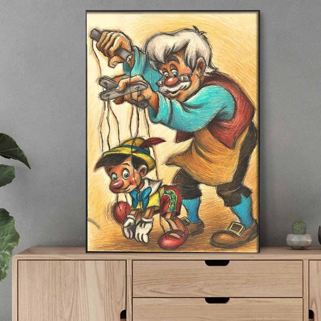 5D Diy Diamond Painting Marionette Full Drill Rhinestones Mosaic Embroidery Handmade Products Home Decor Gift