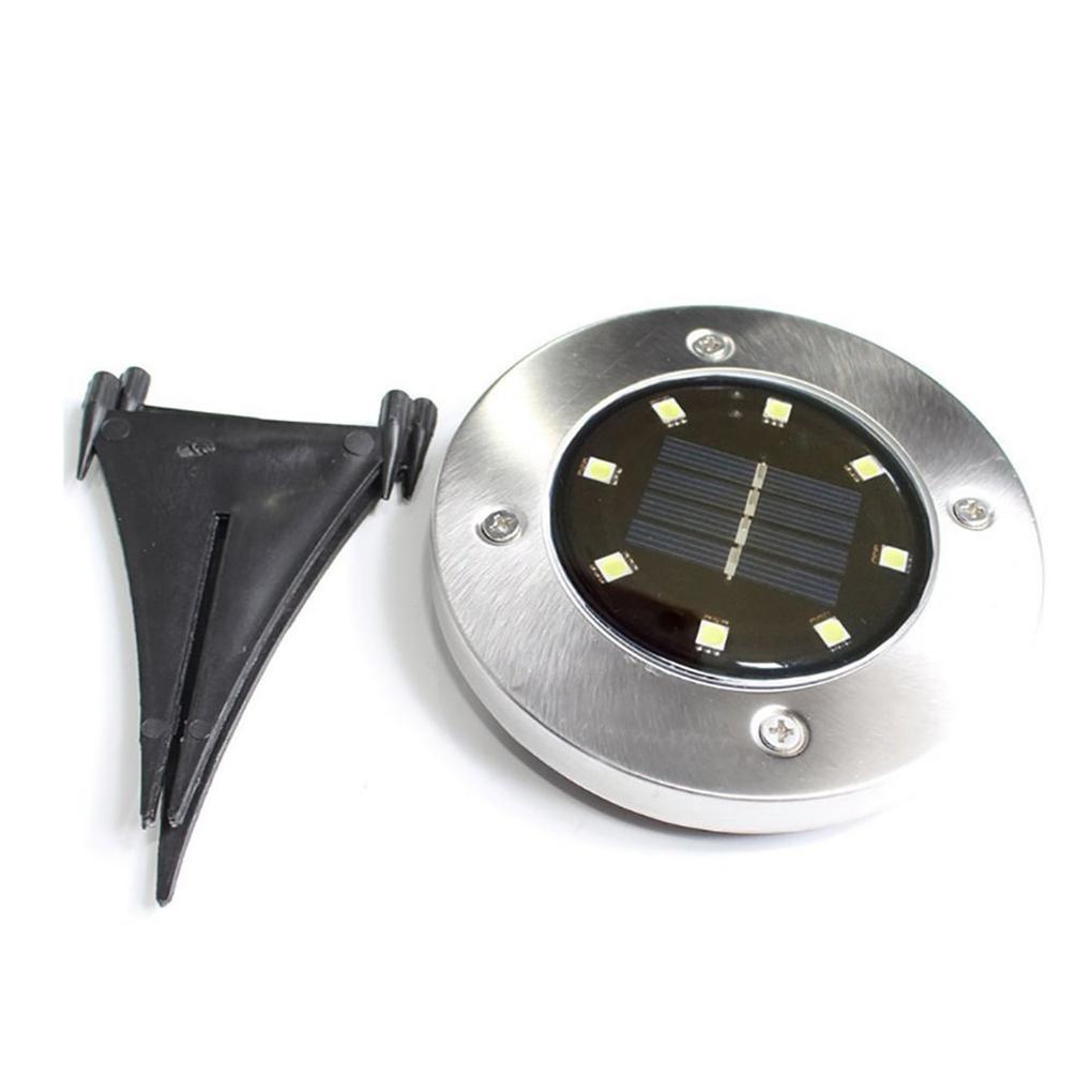 8LED Solar Power Buried Ground Light Outdoor Lawn Path Garden Yard Decking Lamp