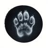 Paw Print Dust Art Tire Cover Polyester Fiber Off-Road Protection SUV Adventure Spare Wheel Cover