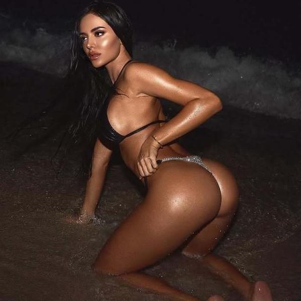 בגד ים ביקיני חדש לנשים עם רצועות עור נחש מבריקות, צוואר סקסי, פתח
