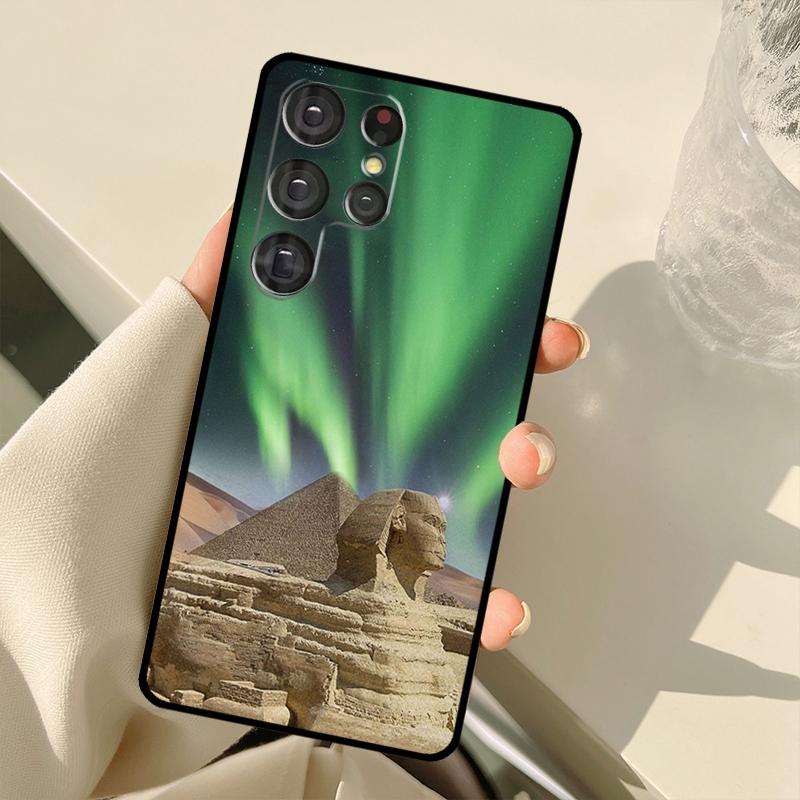 

Чехол Египетские Пирамиды для Samsung Galaxy S23 Ultra S21 S22 S24 S25 Ultra S9 S10 Plus S25 FE S20 FE Задняя крышка Galaxy S21