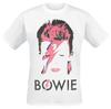 David Bowie Lightning Bolt Face Unisex Cotton T-shirt Vintage Print Iconic Rock Casual Tee
