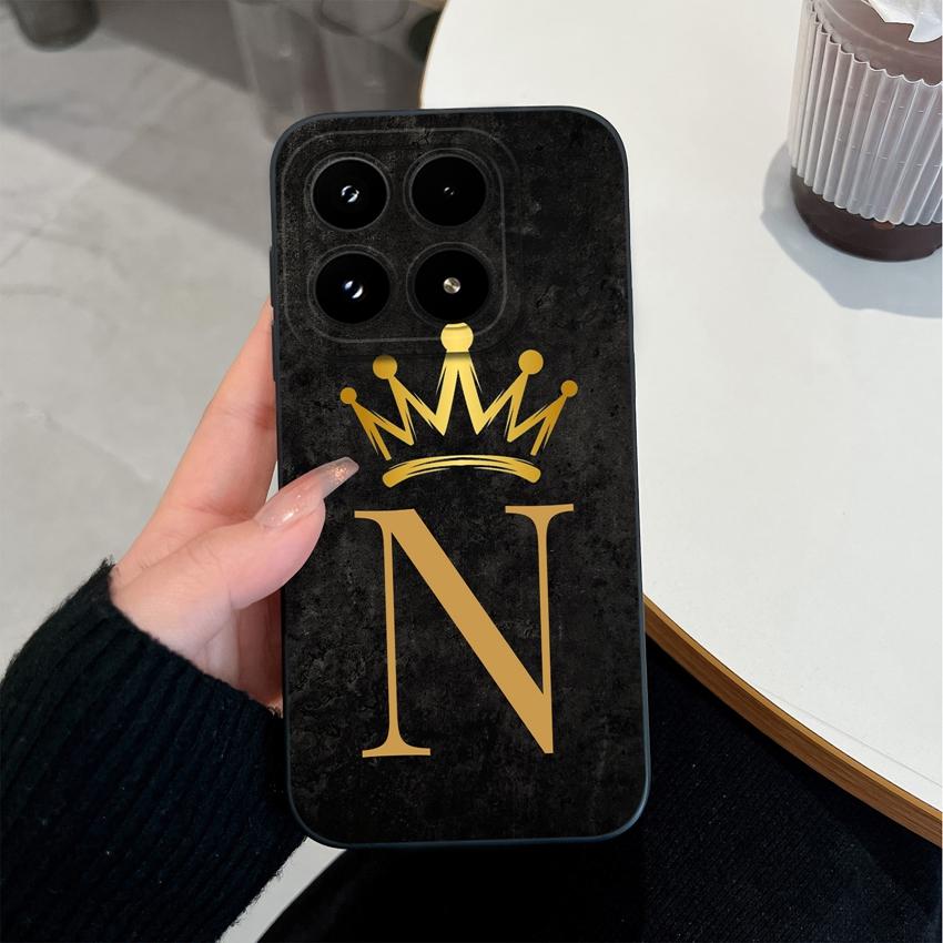 Phone Cover For Xiaomi 17 15T Pro Poco F7 Ultra C75 C55 C50 C31 Four Leaf Clover Letter Pattern Matte Silicone Shockproof Bumper Case For Xiaomi Shell