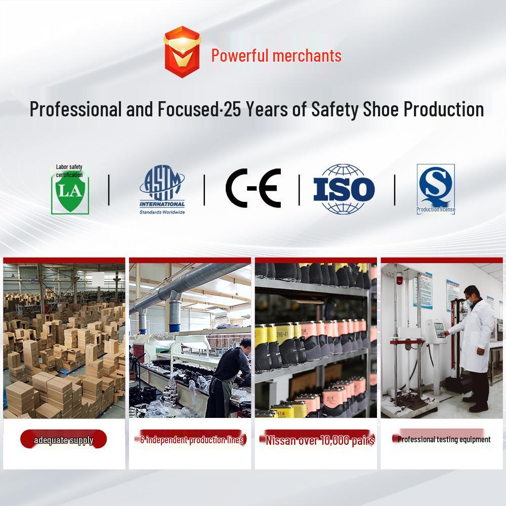 Men's Summer Safety Shoes: Breathable, Anti-Smash, Puncture-Resistant, Steel Toe, 10KV Insulated Electrician Work Shoes