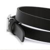DakS Black Dd Silver Buckle Leather Women S Belt
