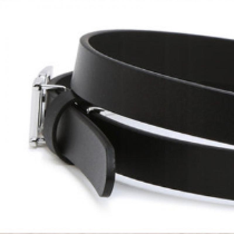 DakS Black Dd Silver Buckle Leather Women S Belt