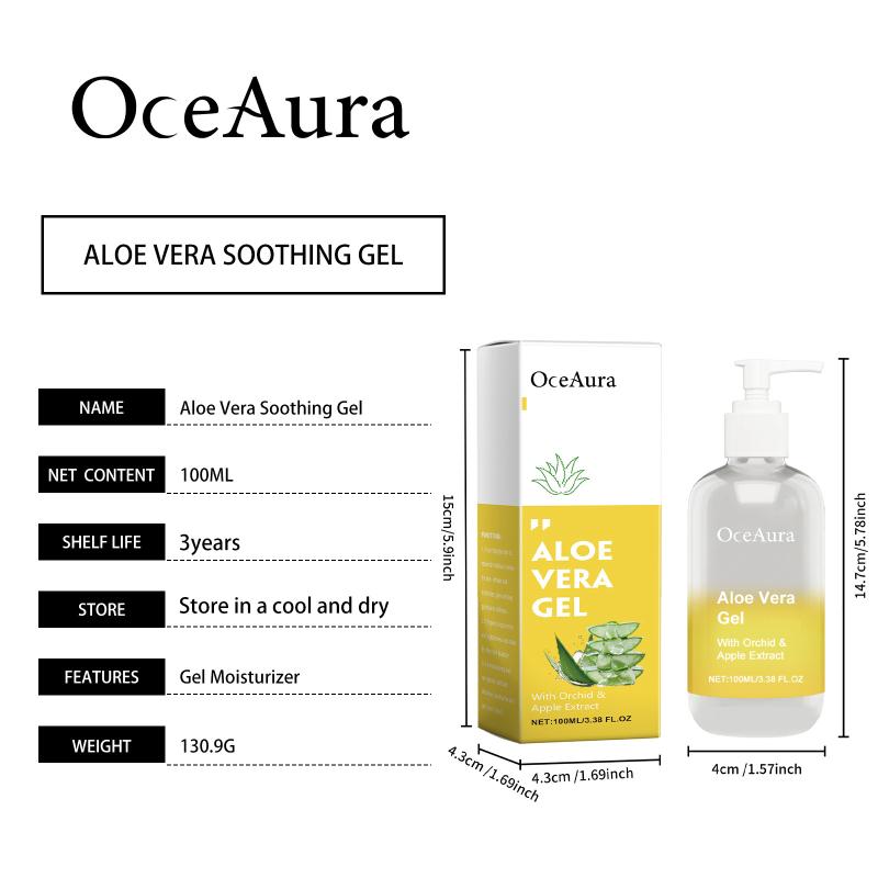 Oceaura Aloe Vera Body Moisturizing Gel Moisturizing Hydrating And Refreshing Skin Care Aloe Vera Gel