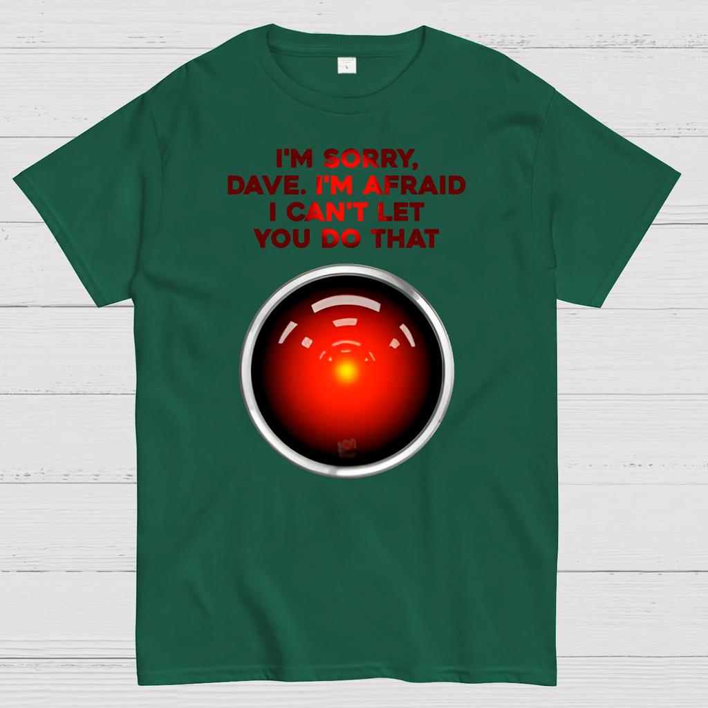 2001 A Space Odyssey I'm Sorry Dave Cotton Summer Casual Cool Loose T-Shirt