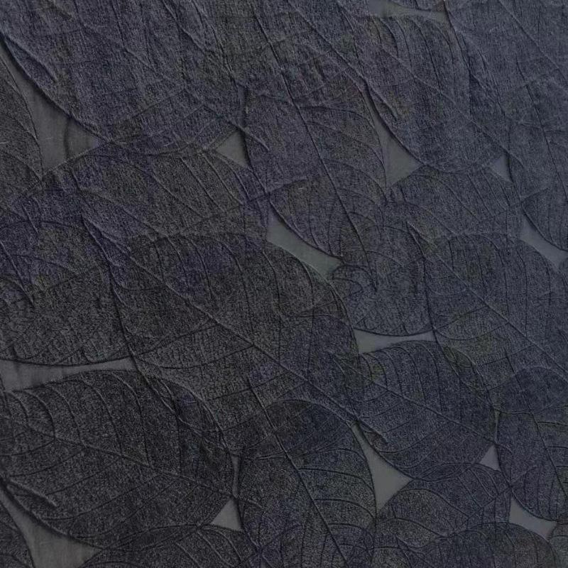 Leaf Relief Fabric High End Elegant European American Texture for DIY Sewing Womens Evening Gowns Jacket Fashion Designer Fabric