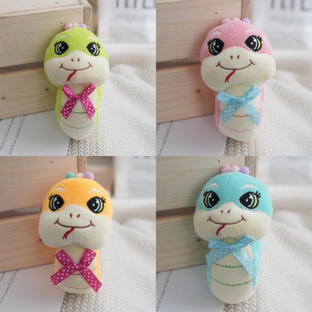 Adorable Plush Toy Cartoon Snake Creative Long Pillow Doll Soft Stuffed Keychain