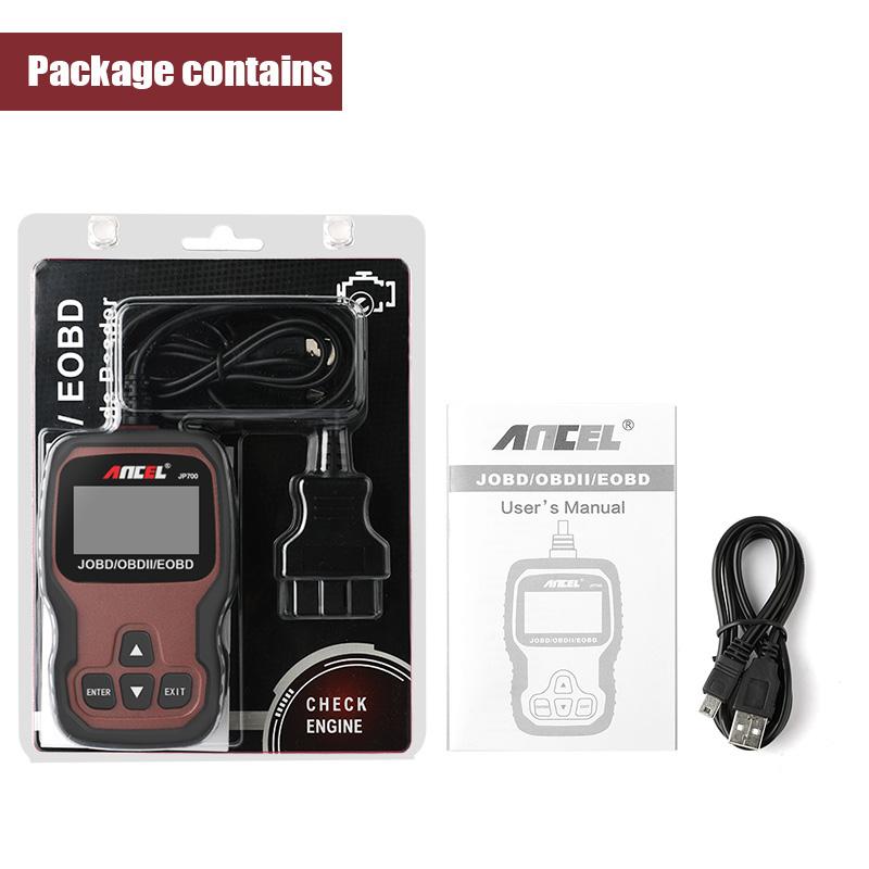 

2026 Ancel JP700 JOBD OBD2 Japanese Car Scanner For Honda Toyota Nissan Mazda Mitsubishi OBD2 Diagnostic Code Reader Scan Tool Ancel JP700