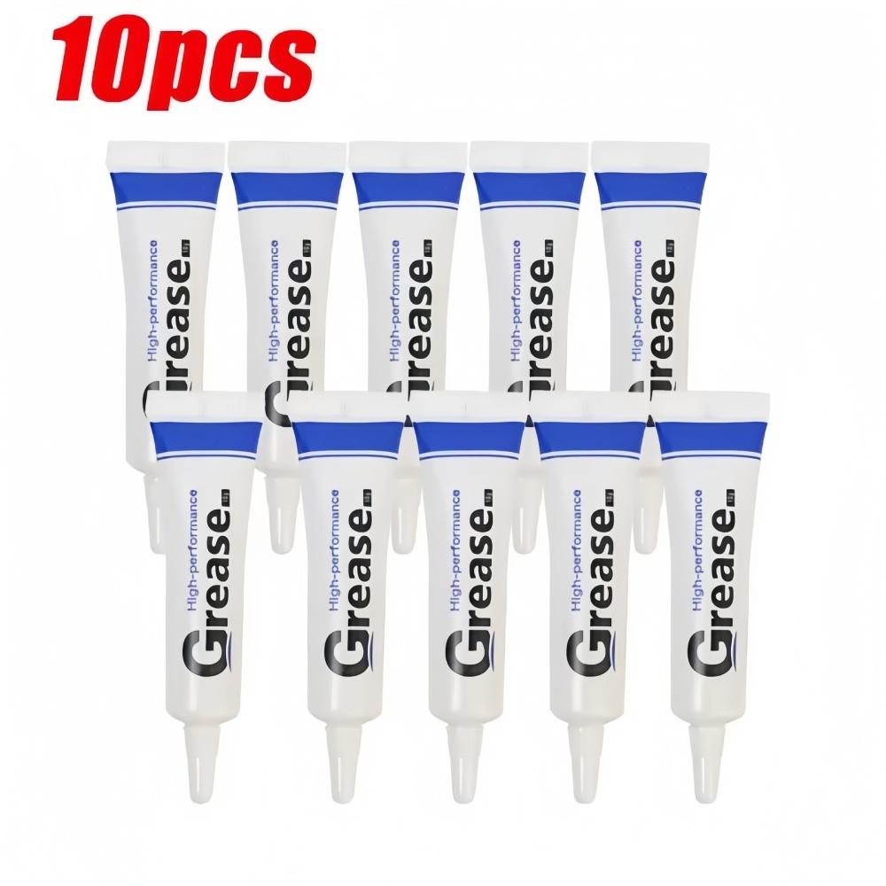 10ml Lithium Based Grease Waterproof O-ring Seal Lubricant Maintenance Lubricant White Glue for Rubber Metal Bearing Lubrication