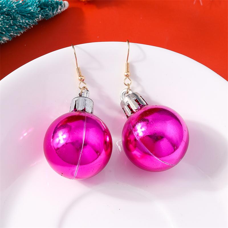 Fashion Christmas Ball Drop Earrings for Women Girls New Year Party Festival Jewelry Gifts