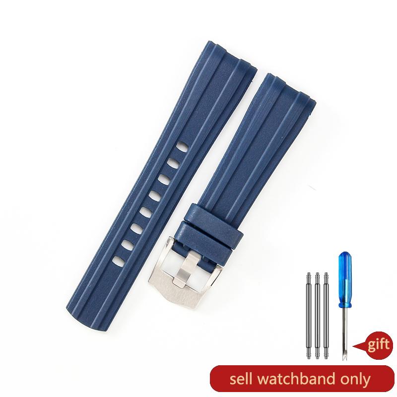 Brand Quality 20mm Soft Rubber Silicone Watch Band Buckle Grind Arenaceous Belt Special For Omega strap For Seamaster 300 logos